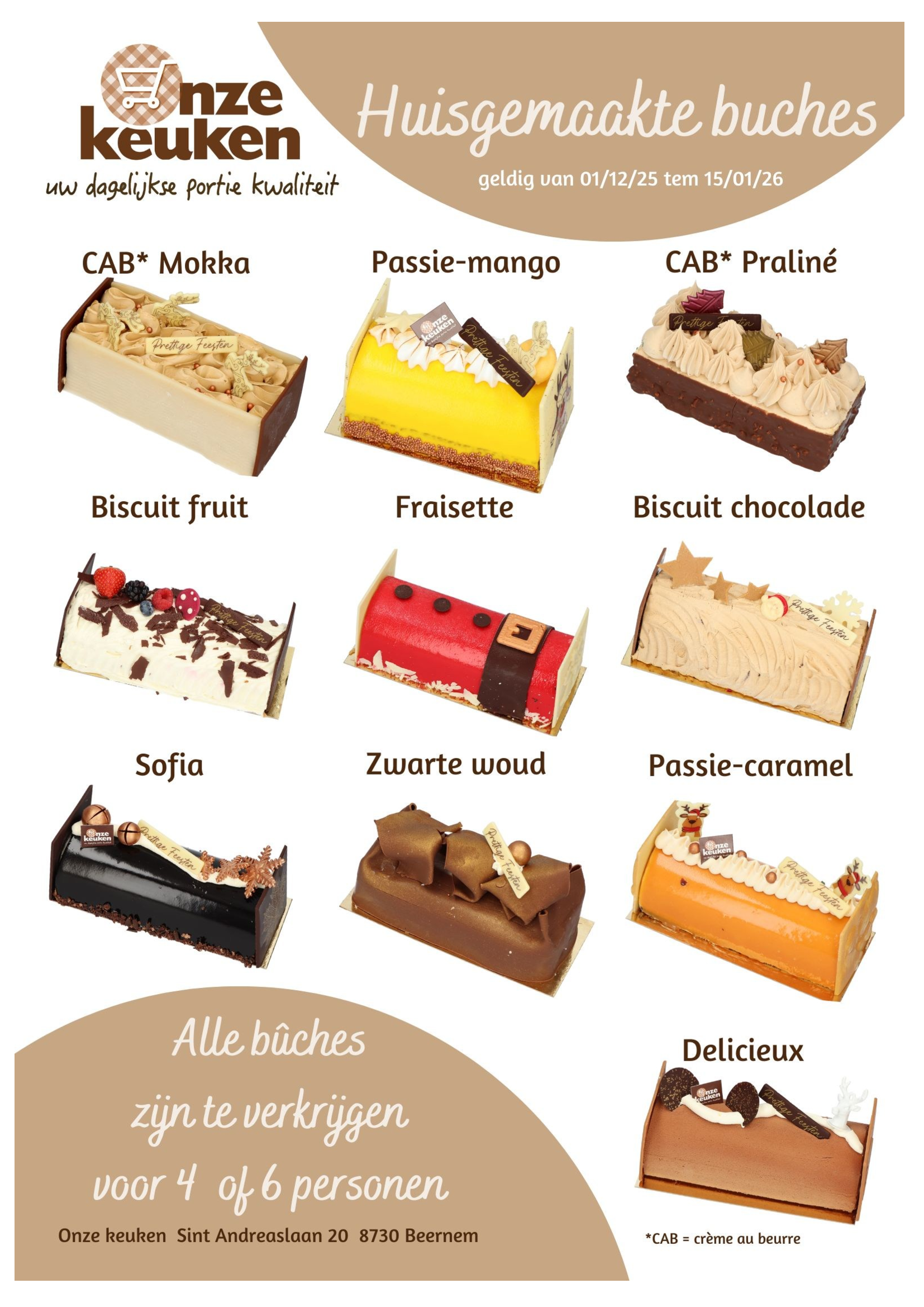 Buches en mini gebak